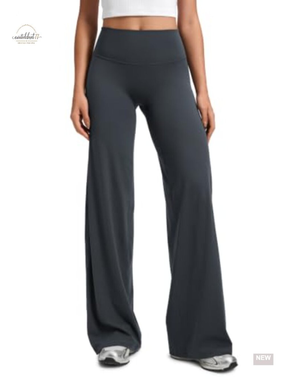 Softretch Wide Leg Yoga Pants High Rise No Front Seam Boot Cut